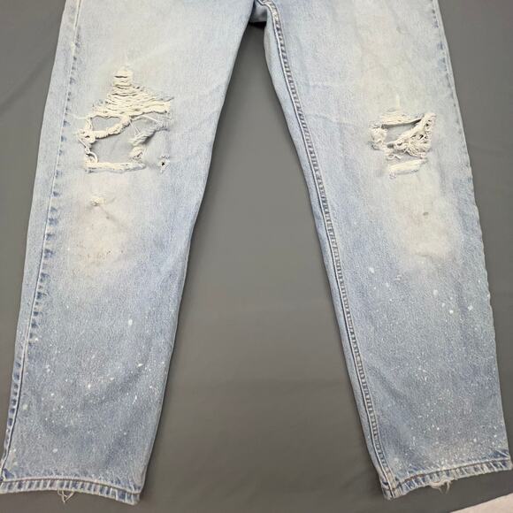 Levi’s 901 Vintage Distressed Jeans Men’s 38x32 Light Wash 2001 USA Grunge - Picture 6 of 10